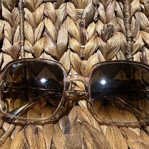 Ray-Ban Women's Brown Sunglasses Square II Size 51